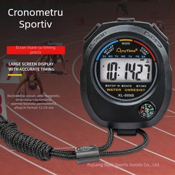 Cronometru electronic ABS carcasă, dimensiuni 62×82×22 mm, greutate 50 g, afișaj cu 2 canale