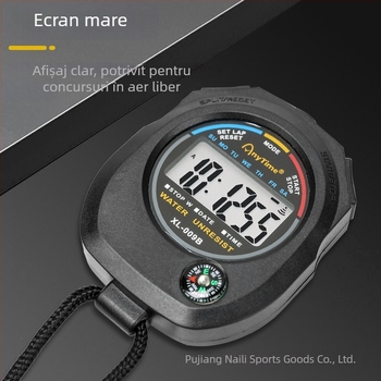 Cronometru electronic ABS carcasă, dimensiuni 62×82×22 mm, greutate 50 g, afișaj cu 2 canale