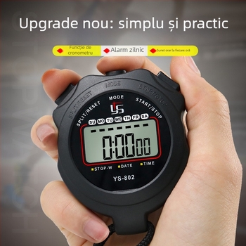 Yisheng Cronometru electronic – impermeabil, cu pauză, carcasă ABS anti-alunecare, afișaj pe un singur rând