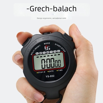 Yisheng Cronometru electronic – impermeabil, cu pauză, carcasă ABS anti-alunecare, afișaj pe un singur rând
