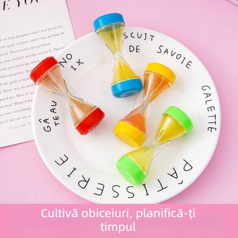 Joc cu clepsidră – cronometru, design cartoon clasic, sticlă, stil modern minimalist, ornament de atârnat, cadou potrivit