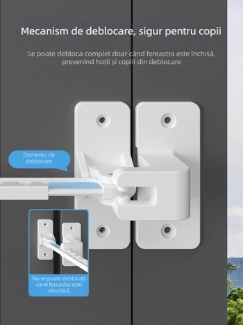 Limitator de fereastră casement cu încuietoare, model 20201202, material: Altul, personalizare: Nu, potrivit pentru alte ferestre