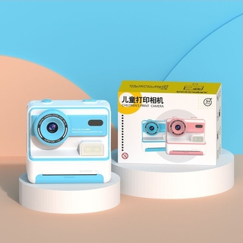 D101 Cameră Polaroid Instantanee cu Lentile Frontale și Spate Duale, 3600W Pixeli, Ecran LCD de 2,4 Inch, Stocare TF Card, Carcasă ABS