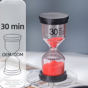 Cronometru cu nisip pentru copii, pentru perierea dinților, 3/5/10 minute, ABS + sticlă, sticlă suflată