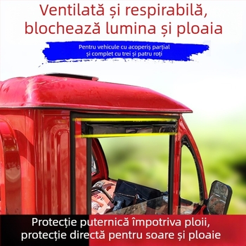 Acoperiș de ploaie pentru triciclu electric și vehicul cu patru roți | material plastic | fără personalizare