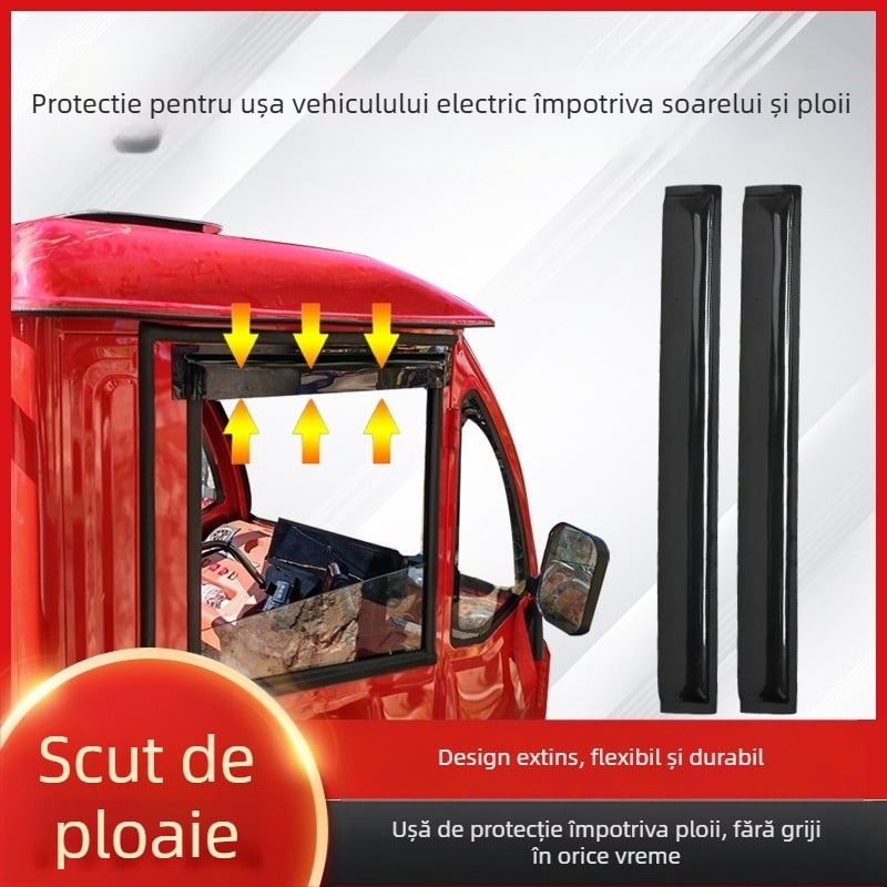 Acoperiș de ploaie pentru triciclu electric și vehicul cu patru roți | material plastic | fără personalizare