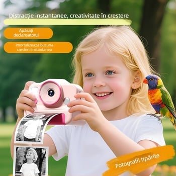 Cameră pentru copii cu imprimare CP01 – LCD de 2,4 inch, 48MP, card TF, carcasă ABS