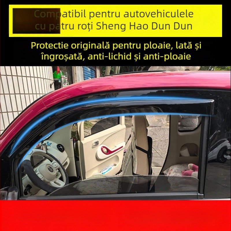 Vizor de ploaie pentru modelul Sheng Ang Dun Dun – material PU, fără personalizare