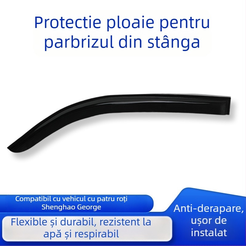 Visor de ploaie pentru fereastra vehiculului electric cu patru roți – Material PU; Protecție împotriva ploilor pentru fereastră; Fără prelucrare personalizată
