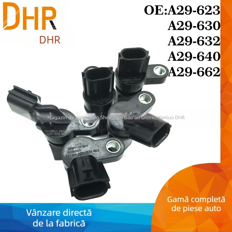 Senzor de poziție a arborelui cotit pentru Nissan Teana — modele compatibile A29-630, A29-632, A29-623, A29-652, A29-662; interval de măsurare: standard; precizie: standard.