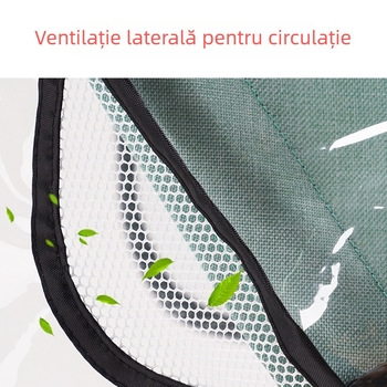 Husă de ploaie pentru cărucior – universală, rezistentă la vânt și stropi, transparentă, material PVEA ecologic.