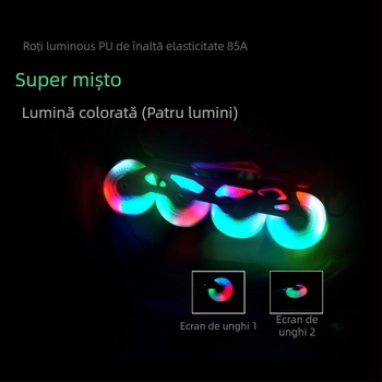 Roată pentru role skating cu iluminare, PU durabil, roata unică, marca ROADSHOW/Le Xiu