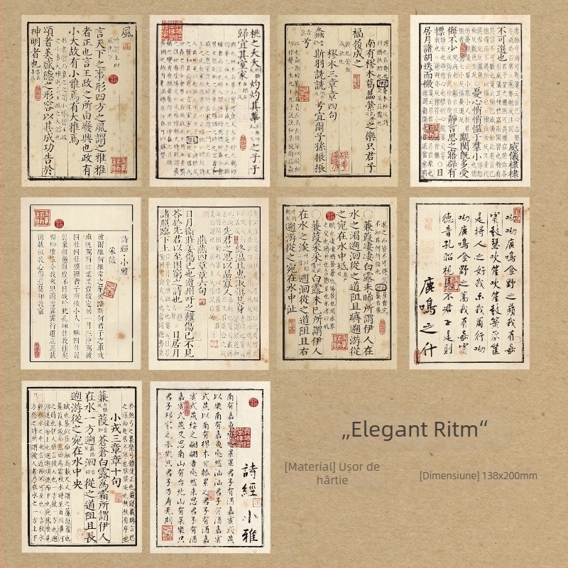 Recuzite foto – Poezie în stil chinezesc, caligrafie, cărți text, hârtie de fundal decorativă, artă a ceaiului și jad | Brand: Dbs; Tip: Other; Scenarii aplicabile: Other; Material: Other