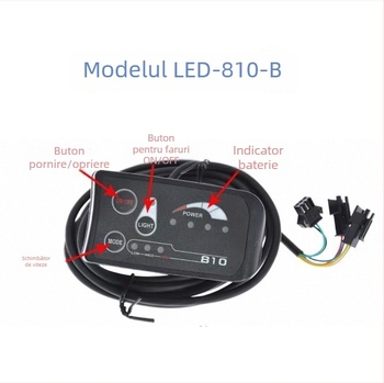 Zuncontrol S810 Display pentru bicicletă asistată de putere, 24/36/48V