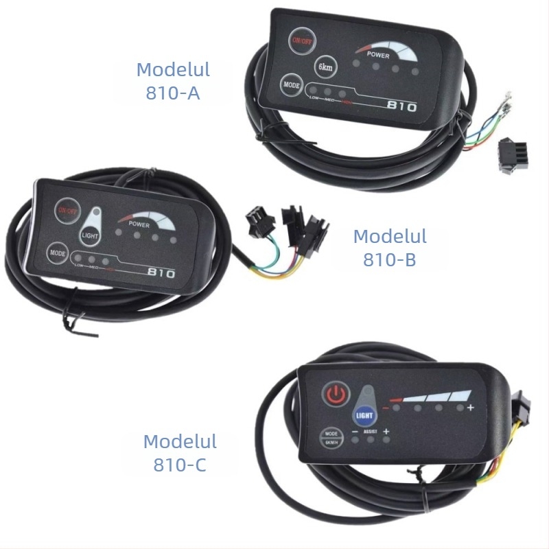 Zuncontrol S810 Display pentru bicicletă asistată de putere, 24/36/48V