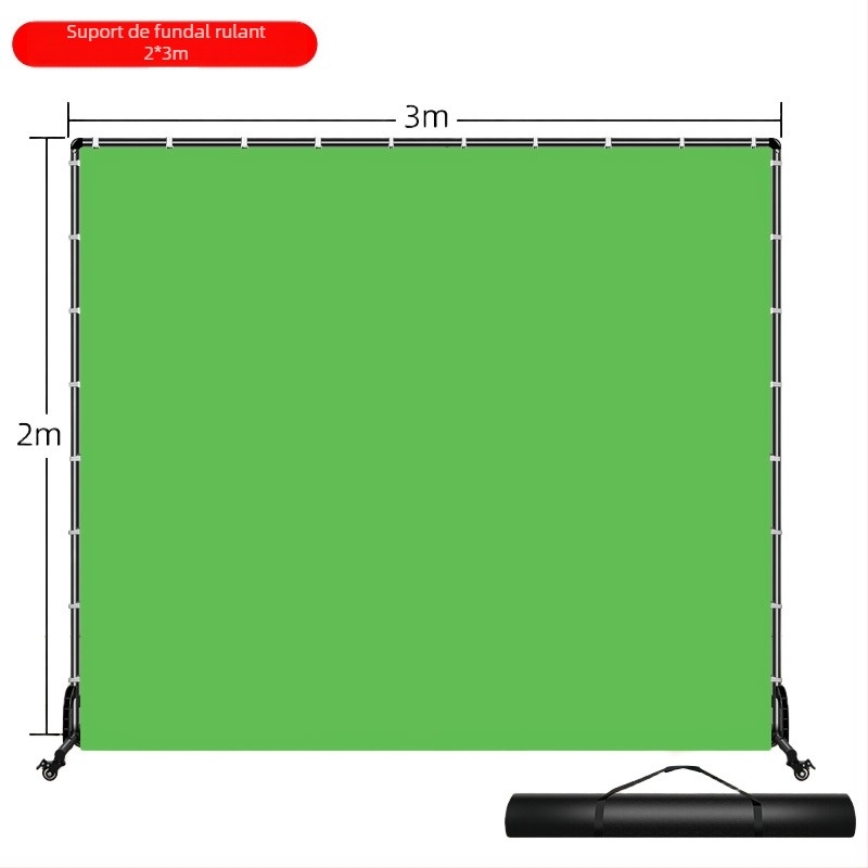Stativ pentru fundal pentru streaming - structură din poliester, potrivit pentru filmări în direct, brand Lei Photo, greutate 6 kg