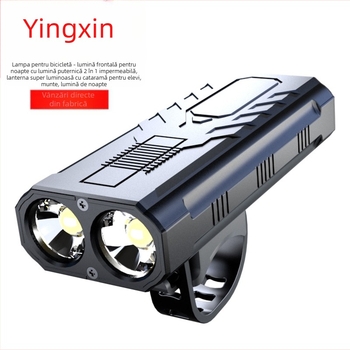 Far față pentru bicicletă și lanternă 2 în 1, LED 5W, baterie 800 mAh, reîncărcabil, impermeabil