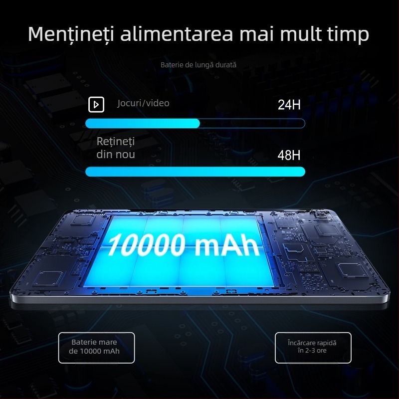 Tableta X30 cu 5G, Android, procesor quad-core, cameră 13 MP cu ecran HD pentru protecție a ochilor