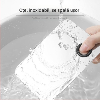 Paletă pătrată pentru machiaj – oțel inoxidabil, set de 2 piese, instrument de machiaj pentru față