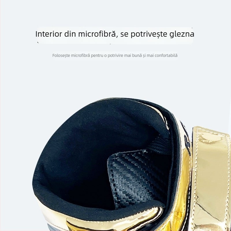 Pantofi de patinaj viteză, cu partea superioară din fibră de carbon și lame din oțel inoxidabil – pentru adulți, pantofi de patinaj pe gheață