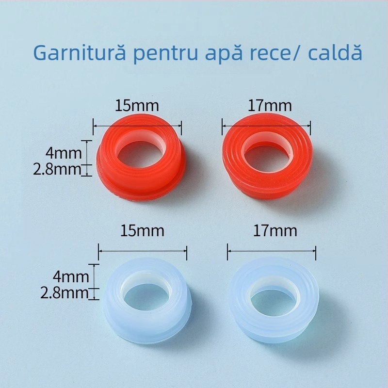 Set robinet cu valvă centrală: placă ceramică, tampon din silicon, inel de etanșare și garnitură; marcă Friendly; stil modern minimalist