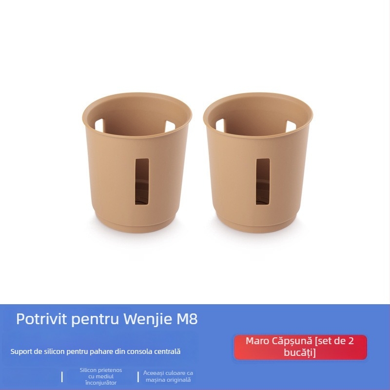 Covoraș din silicon anti-derapant pentru consola centrală, suport pentru pahare XW-014