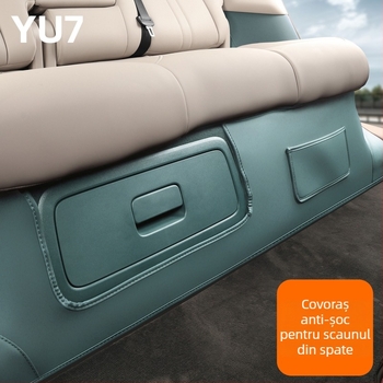 Protector din piele pentru partea din spate a scaunului pentru Xiaomi Yu7 — accesorii interioare auto rezistente, origine Guangzhou, fără siglă, fără personalizare