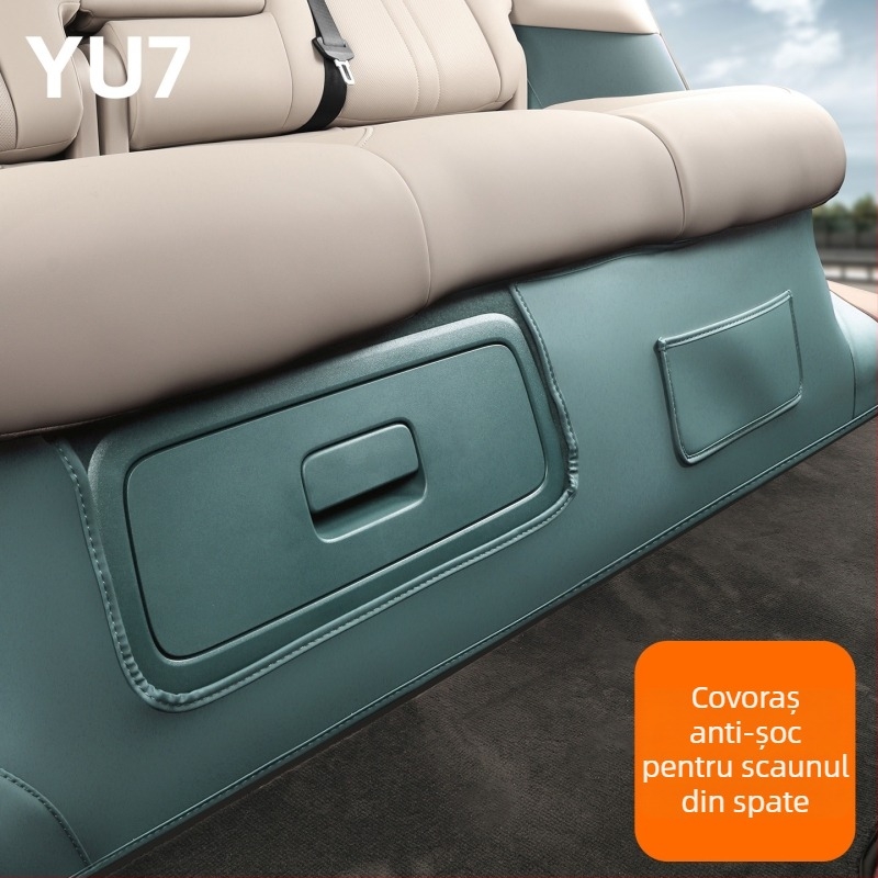 Protector din piele pentru partea din spate a scaunului pentru Xiaomi Yu7 — accesorii interioare auto rezistente, origine Guangzhou, fără siglă, fără personalizare