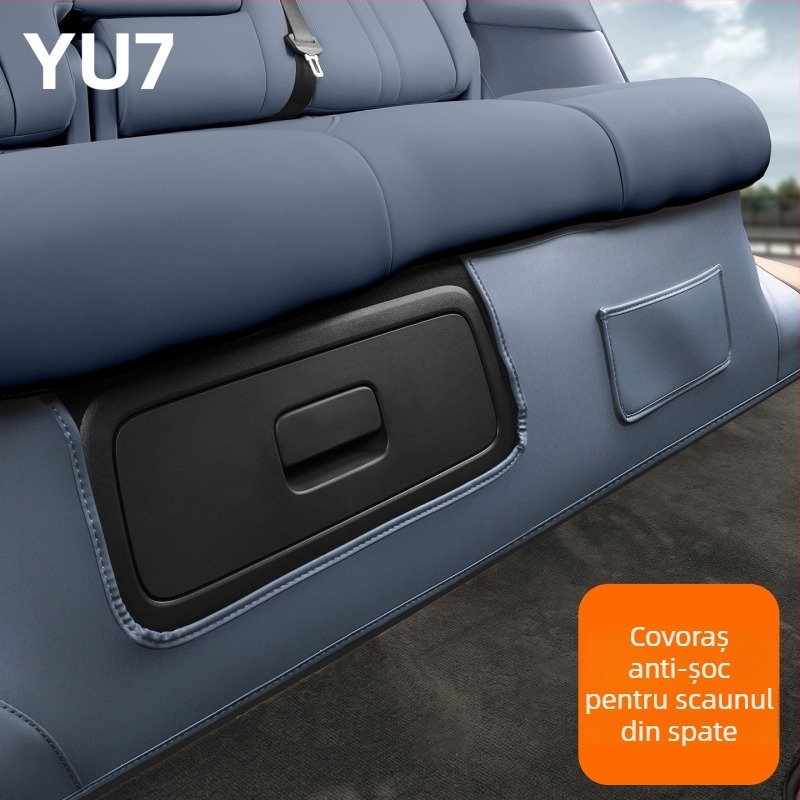 Protector din piele pentru partea din spate a scaunului pentru Xiaomi Yu7 — accesorii interioare auto rezistente, origine Guangzhou, fără siglă, fără personalizare
