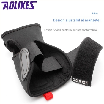 Protecție pentru palmă pentru sporturi în aer liber - încheietură reglabilă, antiderapant, placă din aliaj nylon SBR pentru schi și patinaj cu role