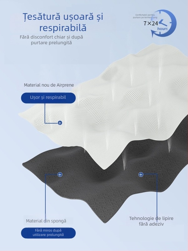 Brățară de încheietură cu placă din oțel pentru stabilizare – fibră poliesterică, pentru mână stângă, model BM-PAL1101-M, pentru patinaj cu role