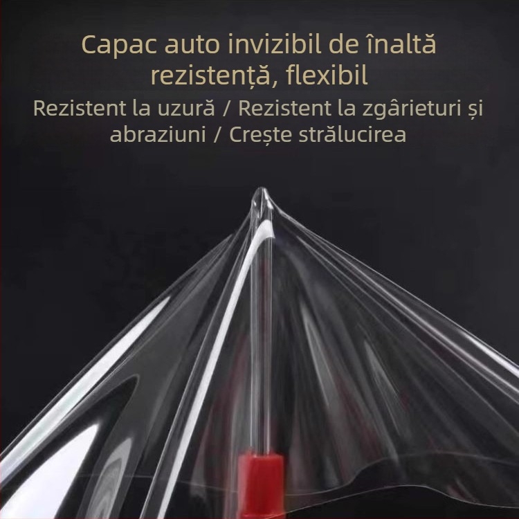 Folie TPU pentru wrap auto, folie protector transparentă pentru întregul vehicul, anti-zgârieturi pentru mașini și motociclete electrice, garanție de 5 ani