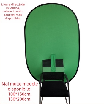 Tablă de fundal pentru filmare, dublu-facetă, din fibră chimică și piele de piersică, design pliabil, potrivit pentru filmări de decor, greutate aproximativă 1,25–2 kg