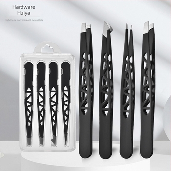 Unealtă clip pentru sprâncene, oțel inox, Huiya hardware; pentru smulgerea sprâncenelor, a bărbii și a părului alb; potrivit pentru toate tipurile de piele; durată de viață 5 ani.