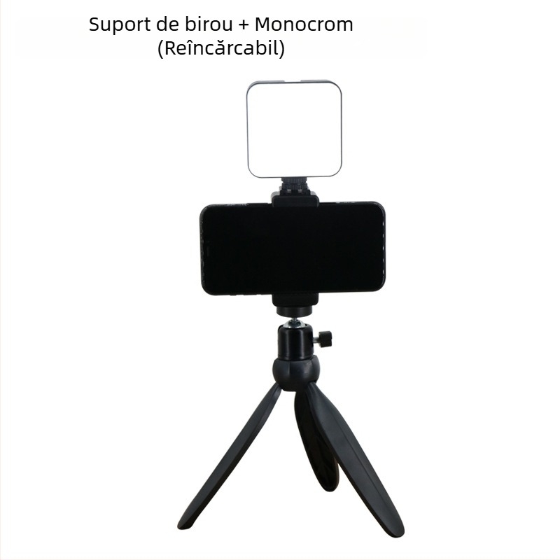 Lumină foto portabilă – 120 LED-uri, 6500K, reglare intensitate și culoare, încărcare USB