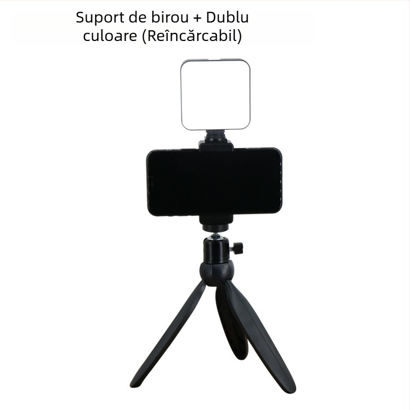 Lumină foto portabilă – 120 LED-uri, 6500K, reglare intensitate și culoare, încărcare USB