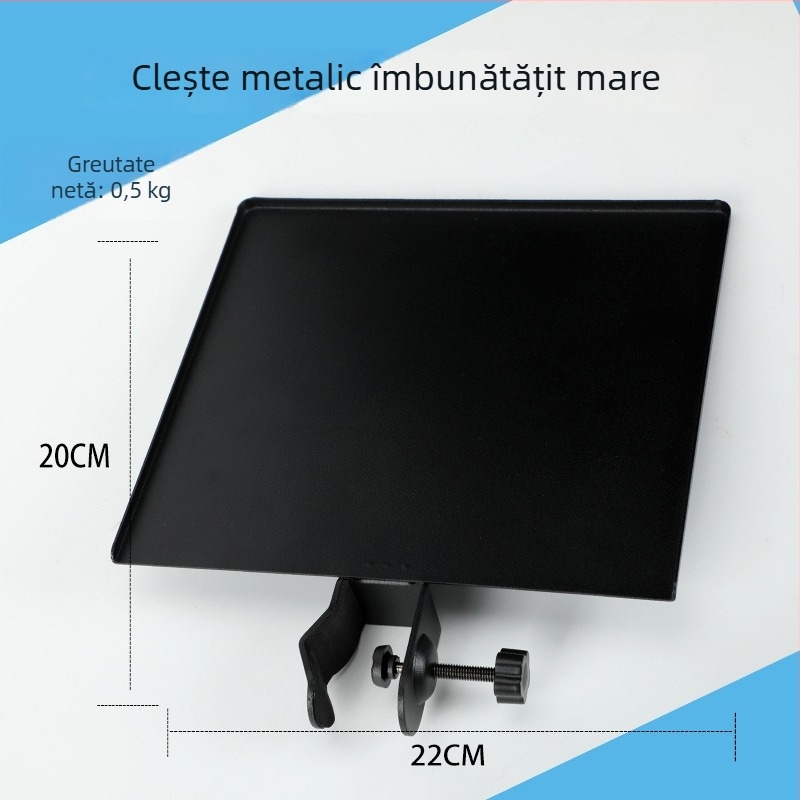 Microfon condensator cu trepied de birou, tavă pentru placă de sunet și raft de depozitare, model YH-02, brand With Constant Technology