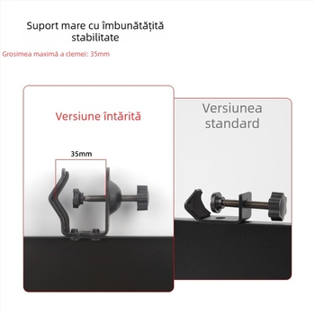 Stativ metalic pentru microfon cu tavă pentru card de sunet, model Sound Card Tray, de la HZM&C, pentru streaming live
