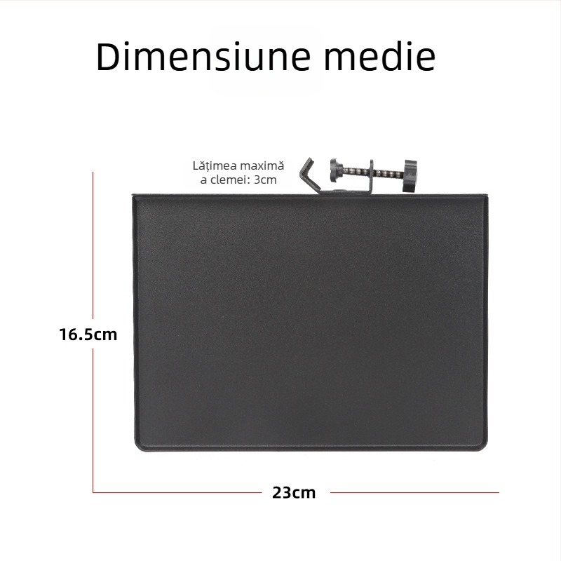 Stativ metalic pentru microfon cu tavă pentru card de sunet, model Sound Card Tray, de la HZM&C, pentru streaming live