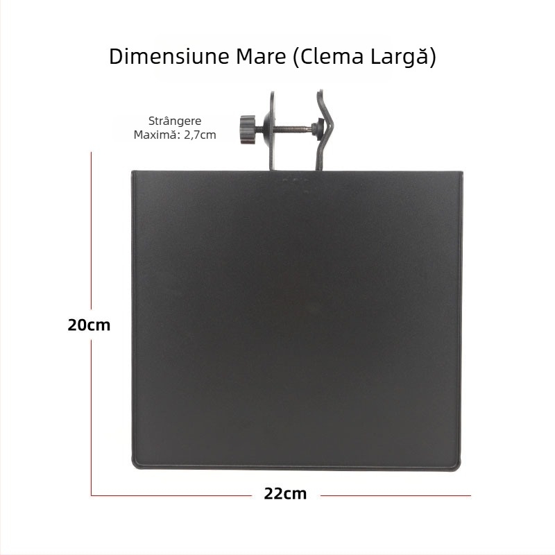 Stativ metalic pentru microfon cu tavă pentru card de sunet, model Sound Card Tray, de la HZM&C, pentru streaming live