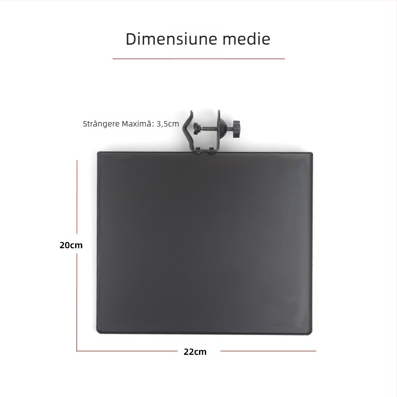 Stativ metalic pentru microfon cu tavă pentru card de sunet, model Sound Card Tray, de la HZM&C, pentru streaming live