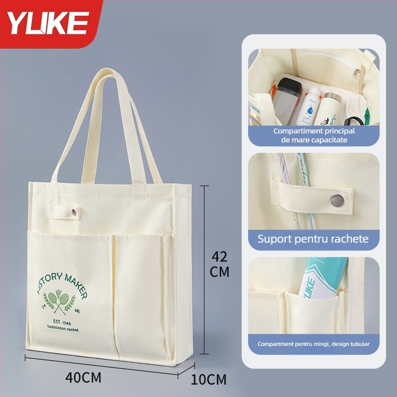 Geantă Yu ke pentru badminton și tenis, material canvas, țesătură poliester, pentru adulți, geantă sport outdoor