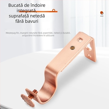 Suport din fier pentru șină de perdea, impermeabil, reglabil, design modern minimalist, suport universal