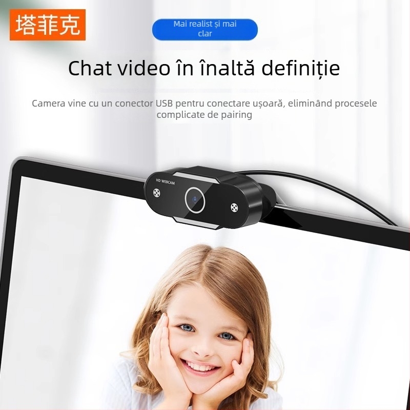 Camera PTZ inteligentă cu rezoluție 1600x1200, 30fps, USB 2.0, focalizare automată, microfon încorporat.