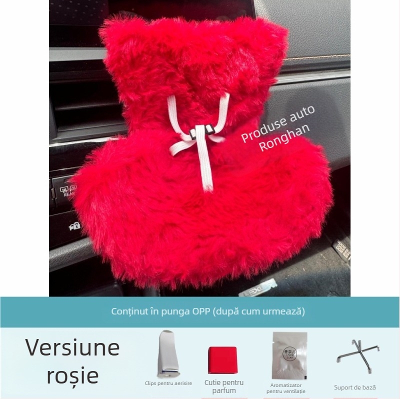 Figurină decorativă pentru ventilația mașinii – plastic, stil simplu, fără marcă