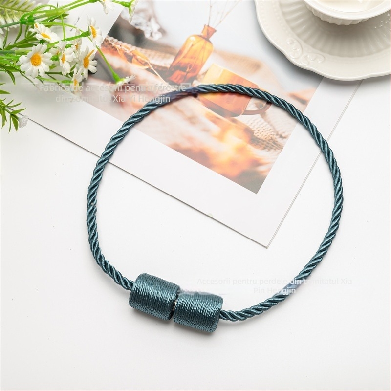 Buton magnetic cilindric pentru perdele – montaj fără găuri, închizător magnetic pentru șnur, stil modern minimalist, personalizabil