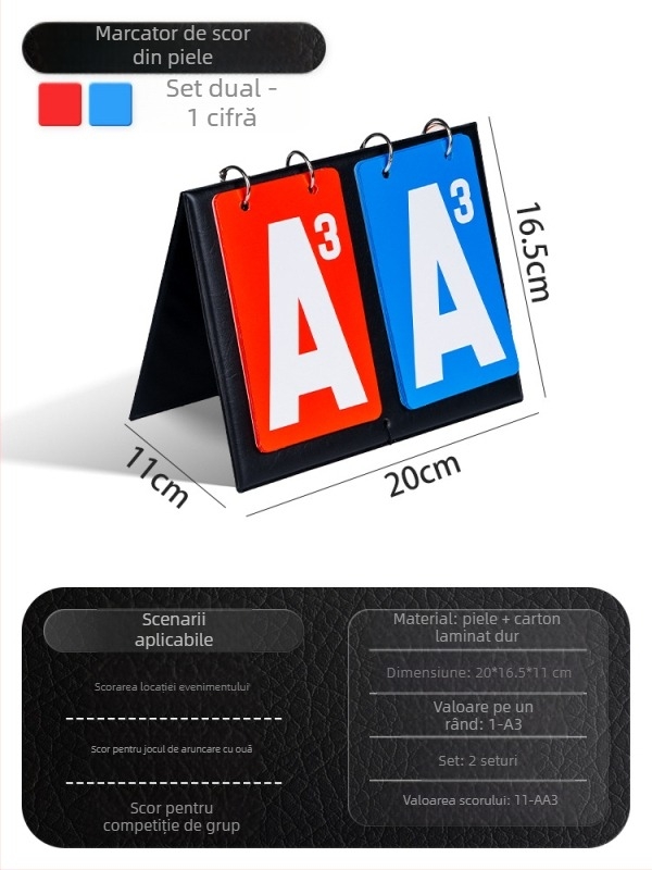 Guandan tablou de scor – PVC, logo personalizabil, etichetă privată licențiată, destinat jocului Guandan