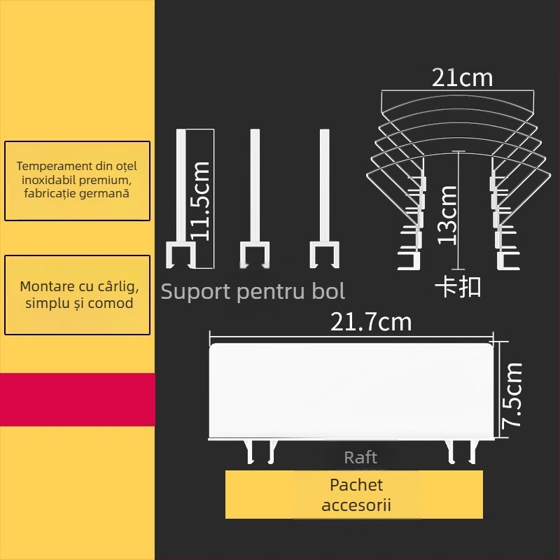Raft de scurgere pentru vase — Nana; oțel inoxidabil; Dongguan; Import: Nu