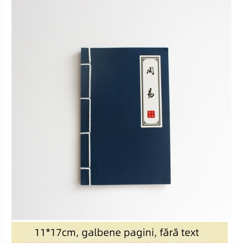 Rekvizit pentru fotografie în stil chinezesc: carte veche falsă pentru decor, legată cu ață