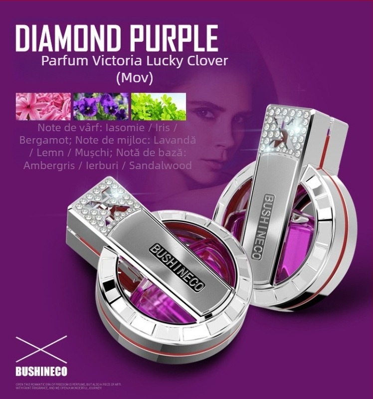 Clip pentru ventilația mașinii, parfum auto cu aromă de lămâie și ton marin, 10–20 ml, durează peste 90 de zile, material plastic și sticlă